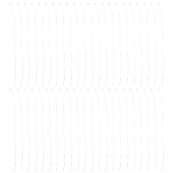 DEEPCRAFF White Plastic Security Fastener Labels for Retail Use, and Easy to Apply, 1 Set