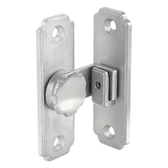 DEEPCRAFF Latch Door Lock 1Pc for Barn Door 8.15x4.5Cm Silver Stainless Steel Barn Door Latch