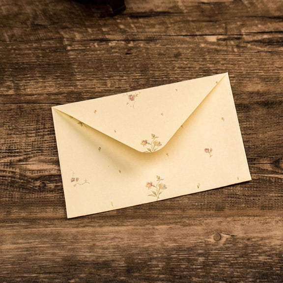 DEEPCRAFF Light Brown 26x7.3in Letter Paper With Envelope Set Traditional Style For Birthday Wedding Anniversary Notes