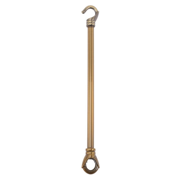 DEEPCRAFF Light Brown Adjustable Metal Pendant Lamp Hook, Ceiling Light Hanging Hook for Home Lighting Fixture Accessory, 1 Piece