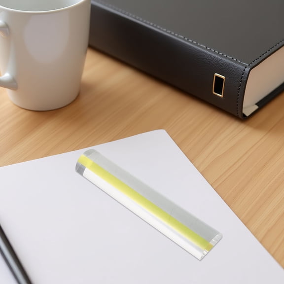 DEEPCRAFF Lightweight Acrylic Reading Ruler with 2X Magnifier Strip for Books Maps and Electronics