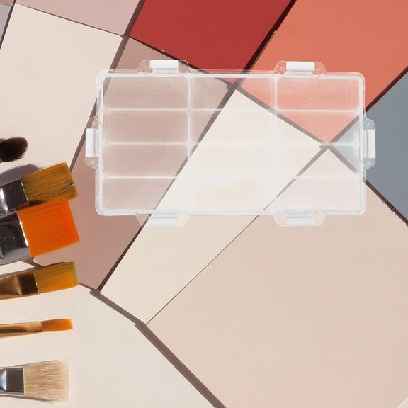 DEEPCRAFF Portable Multi Compartment Watercolor Palette Box with Leakproof Silicone Seal