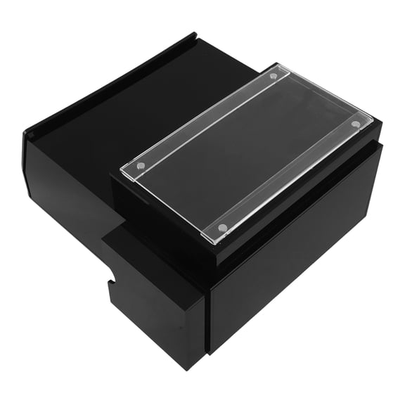 DEEPCRAFF Lockable Black Acrylic Ballot Box with Slot for Charity Donations, Community Voting, Fundraising, and Event Use