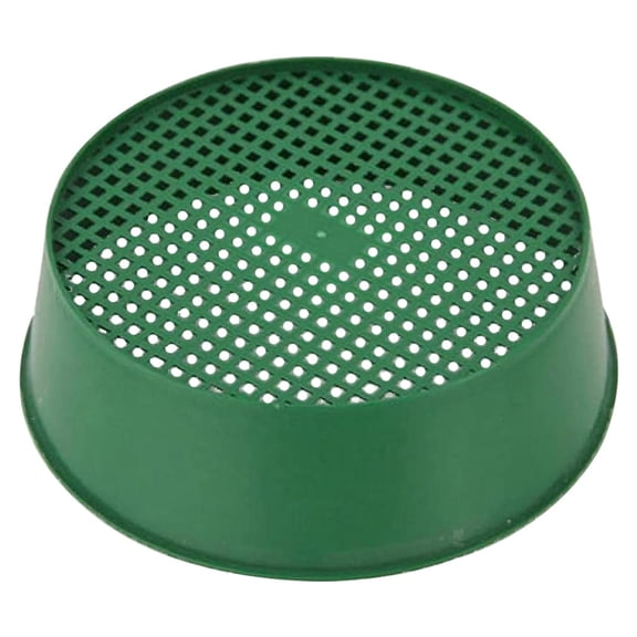 DEEPCRAFF Green Plastic Soil Sifter with Mesh Screen, Manual Gardening Tool for Filtering Soil, Debris, and Rocks