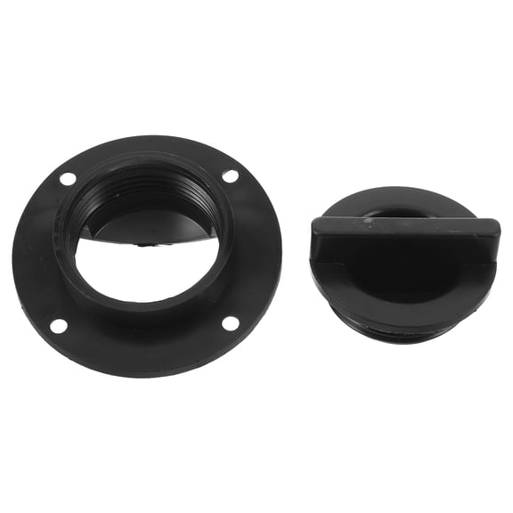 DEEPCRAFF Universal Black Plastic Boat Scupper Drain Valve with Quick Action and Resistant Design