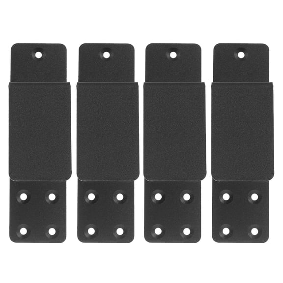 DEEPCRAFF Black Steel Door Barricade Bar with U-Shaped Bracket, Heavy Duty Security Bar for Home Safety and