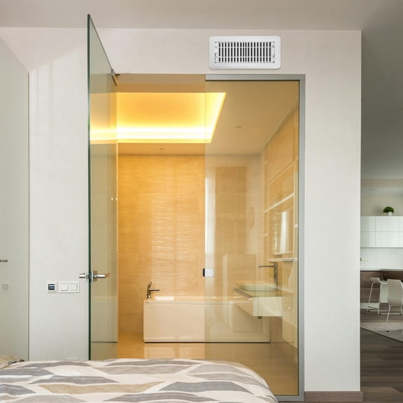 DEEPCRAFF Metal Floor Vent Cover White for Improved Air Circulation and Protective Debris Barrier