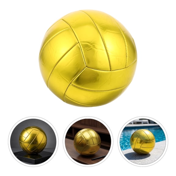 DEEPCRAFF Metallic Gold Autograph Game Ball Official Size 5 Volleyball PVC