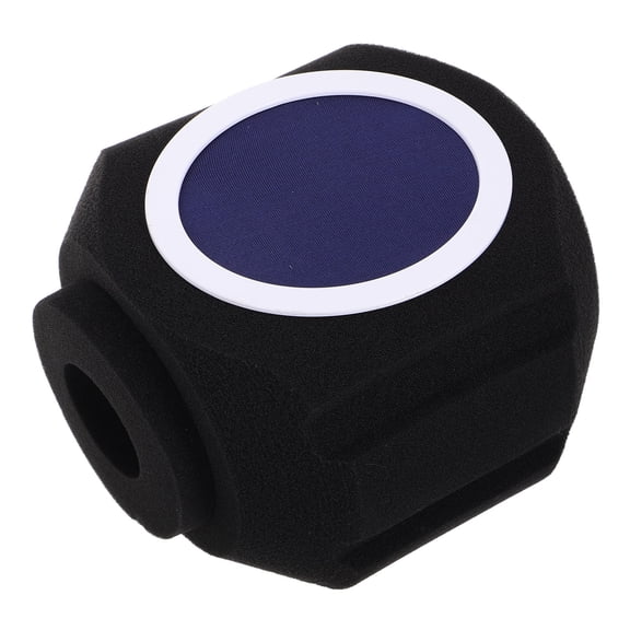 DEEPCRAFF Black Microphone Sponge Filter with Noise Reduction for Recording and Live Streaming