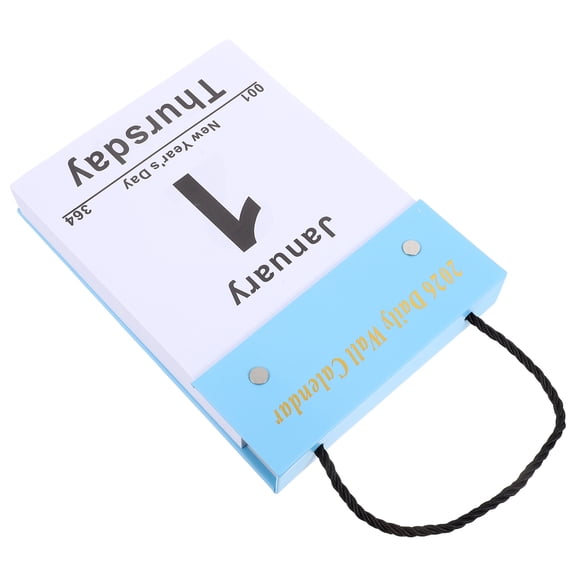 DEEPCRAFF Tear-Off Wall Calendar with Letters, Modern Design and Space-Saving Layout for Efficient Planning