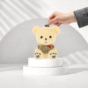 DEEPCRAFF Creative Vinyl Bear Money Pot Coin Box Decorative Saving Jar for Cash Storage