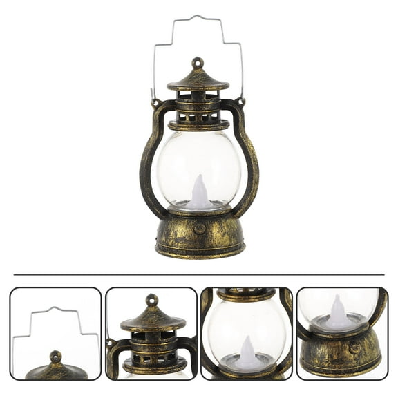 DEEPCRAFF Dark Brown LED Camping Lantern Portable Handheld Tent Light Outdoor Emergency Lamp