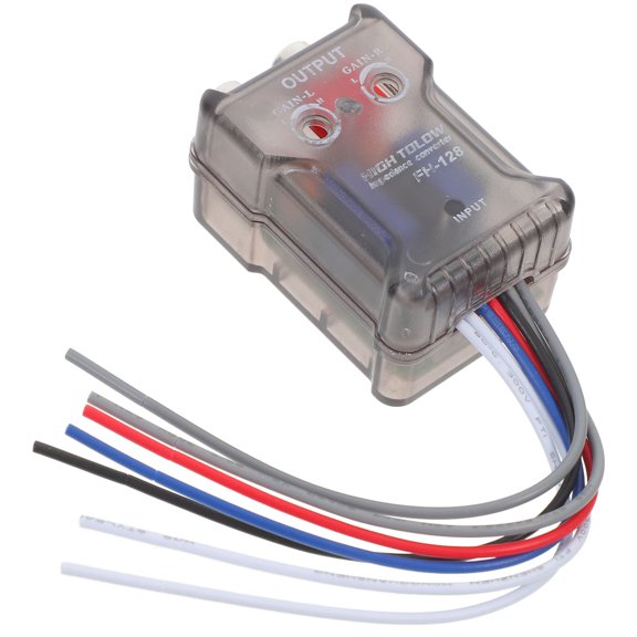 DEEPCRAFF Car Stereo Wire Adapter High to Low Level Converter Plastic Connector for Audio Set