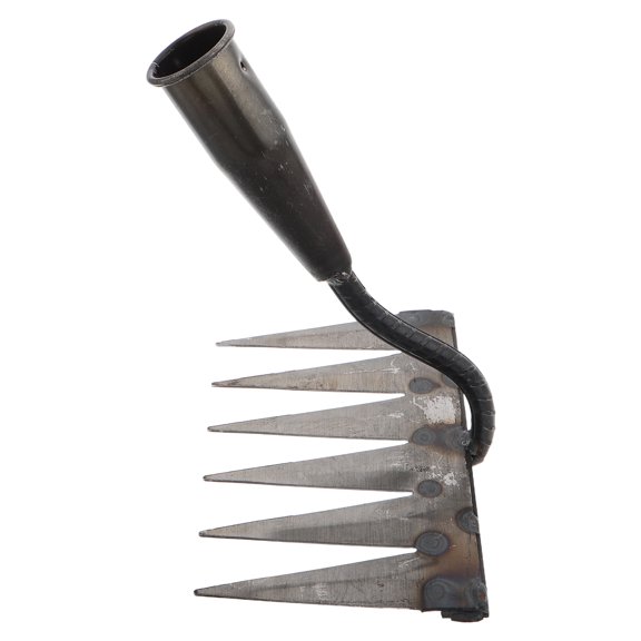 DEEPCRAFF Lightweight Carbon Steel Garden Rake for Soil Aeration and Landscaping Tasks