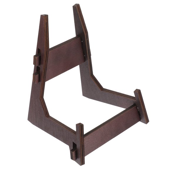DEEPCRAFF Multiuse Coffee Wood Display Stand for Recipe Books Plates and Pictures on Desktop