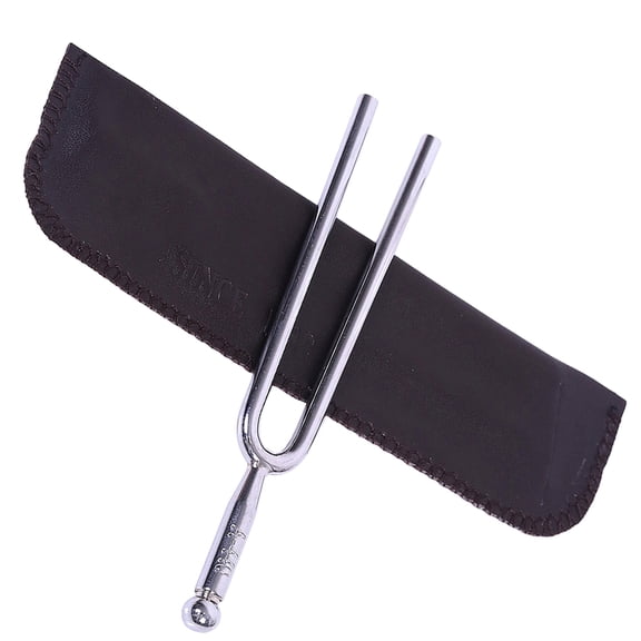 DEEPCRAFF Tuning Fork for Music Tuner Standard Stainless Steel Silver 1Set 4.8*0.8*0.2in