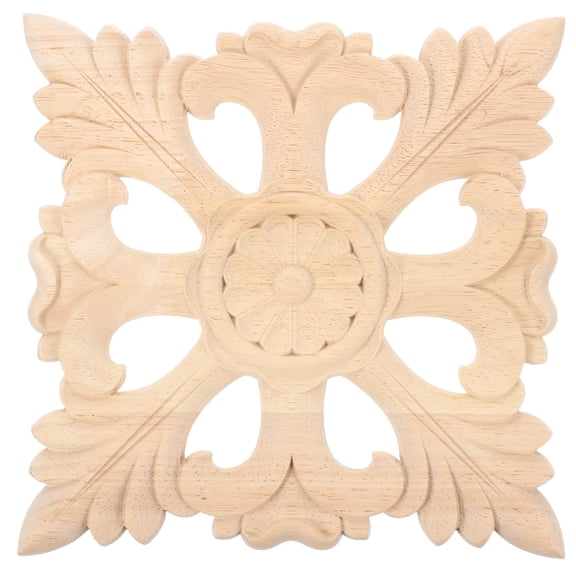 DEEPCRAFF Wooden Wall Art Decor Light Yellow Carved Hollow Design for Rustic Home Cafe Bar
