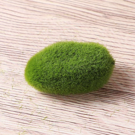 DEEPCRAFF Artificial Moss for Potted Plants, Green Foam Round Vase Filler, Decorative Plant Accessories, 1 Piece