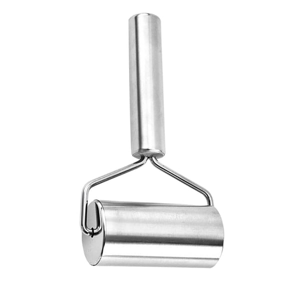 DEEPCRAFF Stainless Steel Rolling Pin Non Stick Dough Roller for Kitchen Baking in Dark Grey