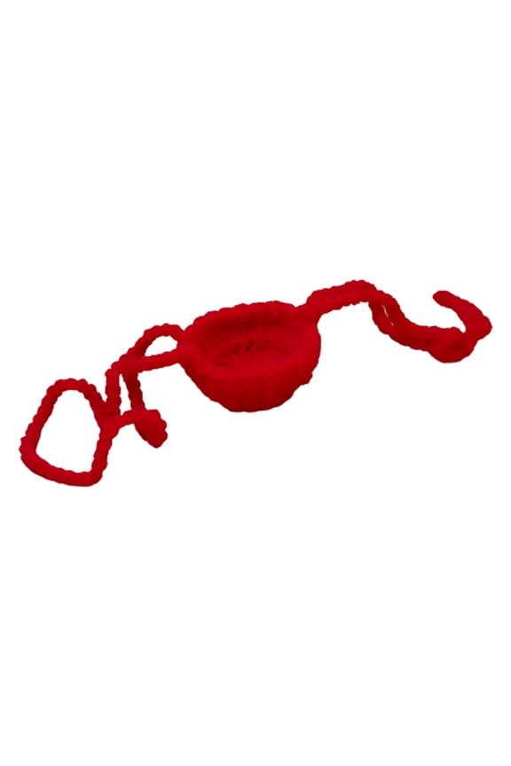 Nose Red Woven Wool Mask for Travel and Mountain Climbing 1Set