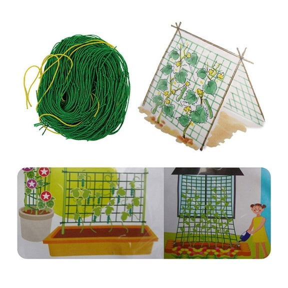 DEEPCRAFF Gardening Vine Net for Climbing Cucumber Gourd and Flower Plants Green