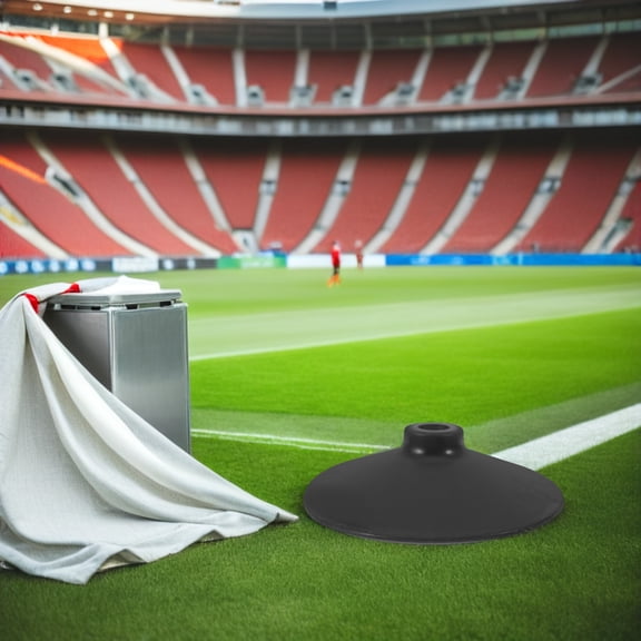 DEEPCRAFF Soccer Agility Training Equipment Black Rubber Base for Outdoor and Indoor Sports Pole Support