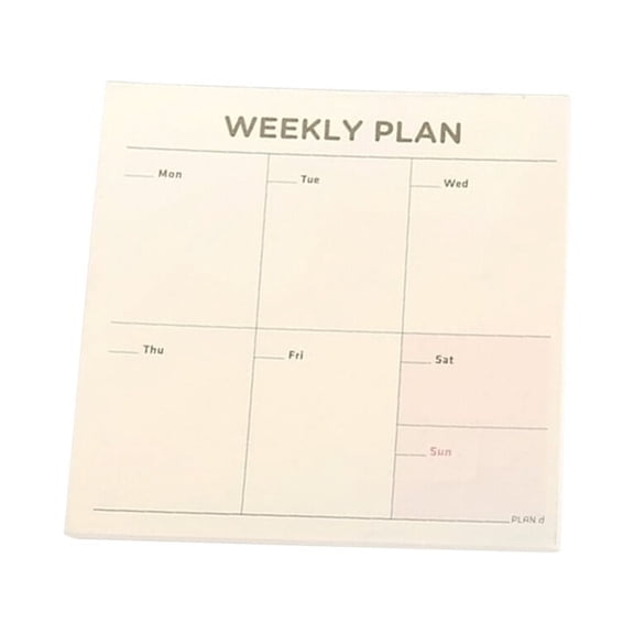 DEEPCRAFF Office Notepad Beige Memo Note for Planning Scheduling and Marking Important Information