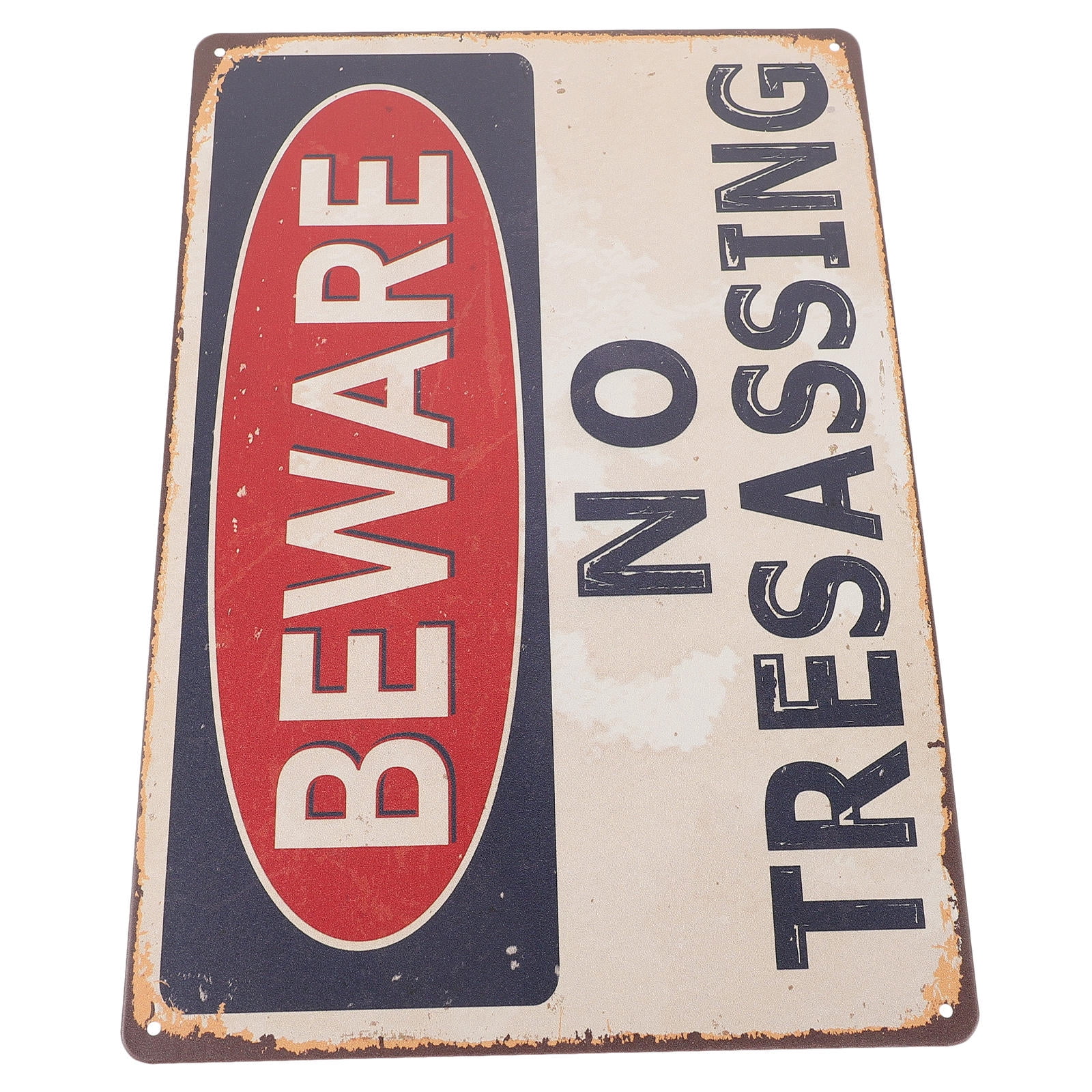 DEEPCRAFF Outdoor Public Warning Sign 1Pack Iron Material Classic ...