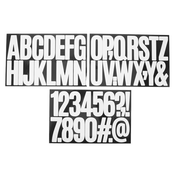 DEEPCRAFF Outdoor Self Adhesive Letter and Number Stickers Large Paper Material for Mailbox
