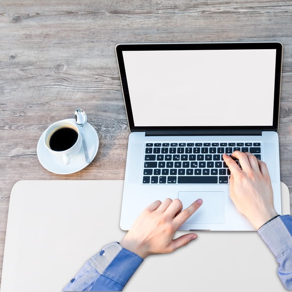 DEEPCRAFF Office Desk Pad White Writing Pad with Smooth Mouse Glide and Protective Surface