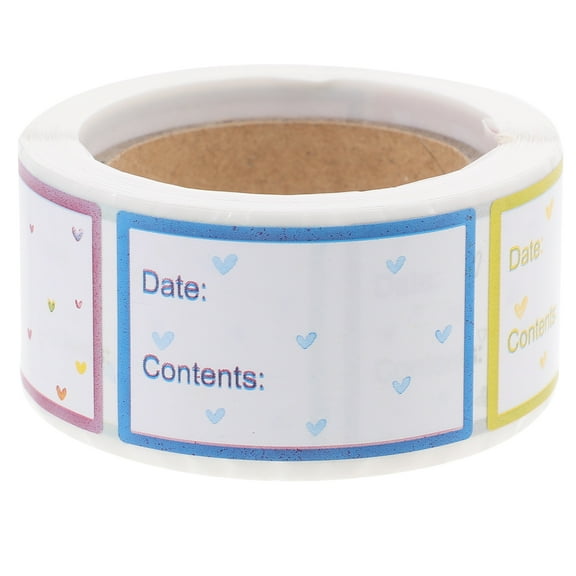 DEEPCRAFF Pantry Labels for Containers in Blank Design Multi Copper Adhesive 1 Roll 200 Labels
