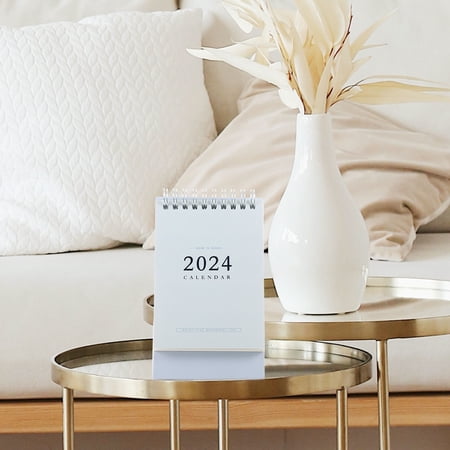 RENACLIPY Calendar Mini Desk Monthly Blue Paper Minimalist 1Pcs