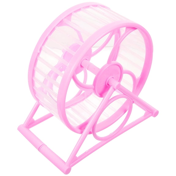 DEEPCRAFF Pink Silent Running Wheel Suitable for Hedgehogs Hamsters and Small Pets