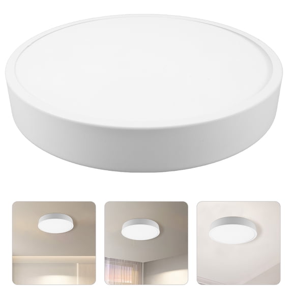 DEEPCRAFF White Plastic Ceiling Light Replacement Cover Ultra Thin Flush Mount Shade