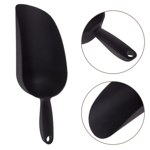 DEEPCRAFF Lightweight Black Plastic Flower Planting Shovel for Garden Soil and Flower Pots