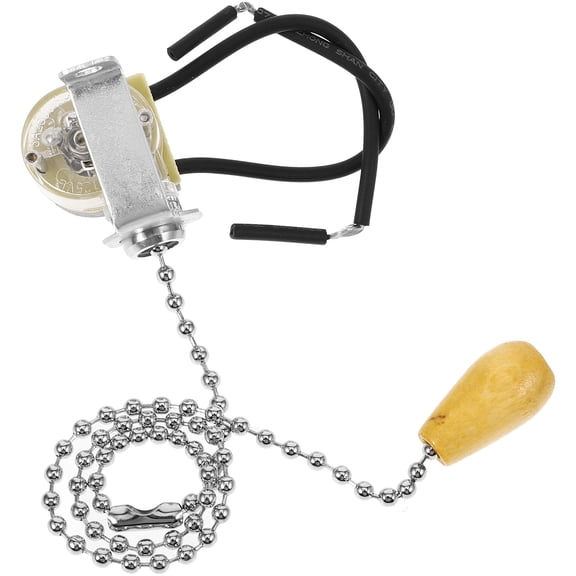 DEEPCRAFF Silent Pull Chain Light Fixture Switch Plated Silver Safe Reliable Lamp Replacement Part
