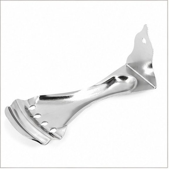 DEEPCRAFF Plated Silver Metal Four String Tailpiece with Durable Build, Elegant Design for Practice Guitar