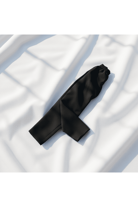 Polyester Cotton Black Chef Workwear Pants Suitable for Restaurant Hotel Kitchen Use