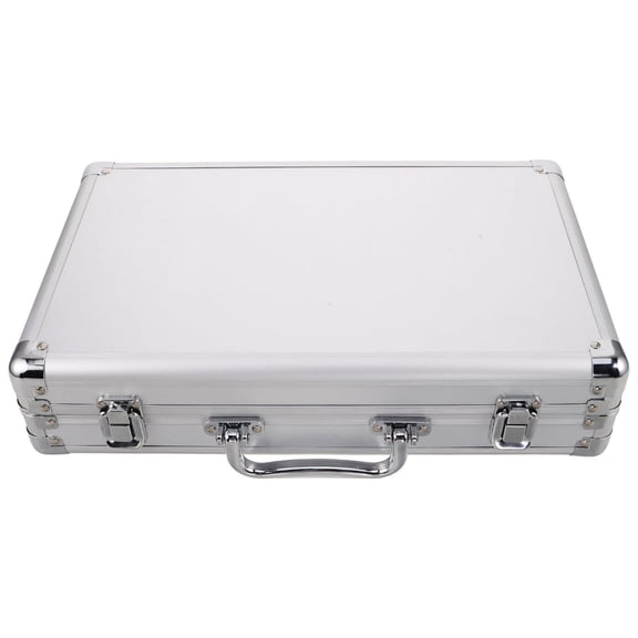 DEEPCRAFF Plated Silver Billiard Ball Case Aluminum Travel Storage Box for Snooker and Pool Balls