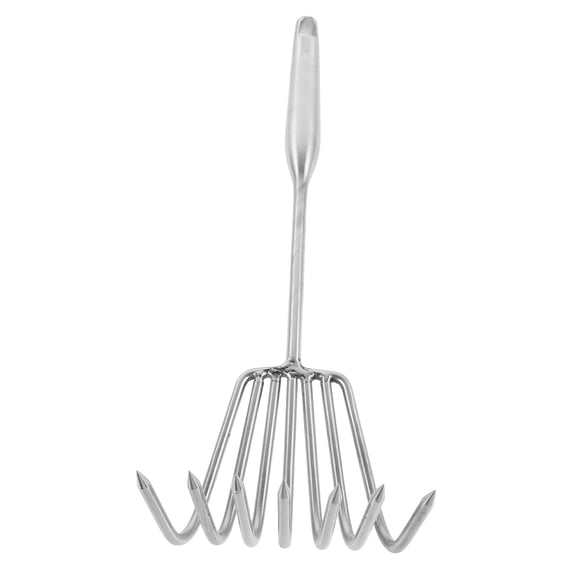 DEEPCRAFF Portable Stainless Steel Clam Rake with 7 Prongs for Beach Sand and Shell Hunting
