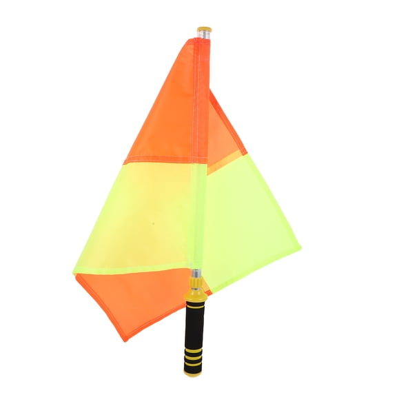 DEEPCRAFF High Visibility Soccer Referee Flag Set Lightweight Design for Football Officials and Sports Refereeing
