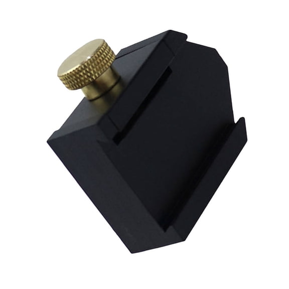 DEEPCRAFF Professional Woodworking Positioning Block Made of Black Aluminium Alloy Marker Positioner