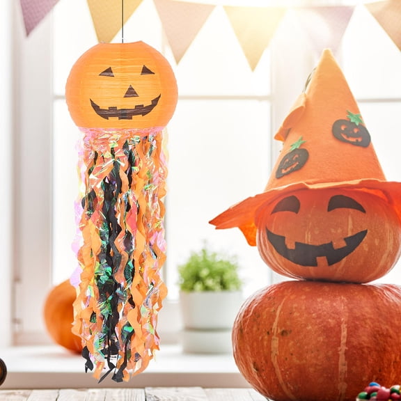 DEEPCRAFF Pumpkin Lantern Orange Paper Party Decoration for Adults 1Pcs