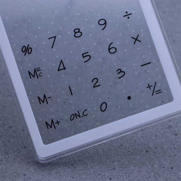 DEEPCRAFF Rectangular Calculator For Office Use With Solar Power 1Pcs White
