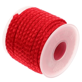 DEEPCRAFF Red Craft Twine Rope Made of Polyester Cotton for Bowknot Crafting, Projects, Wrapping and Handmade Use
