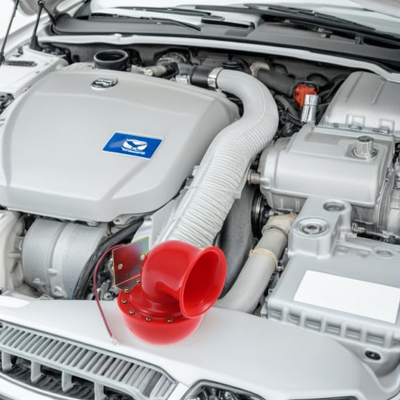 DEEPCRAFF High Volume Red Car Horn ABS Metal Electric Snail Easy Installation