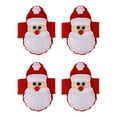 thumbnail image 1 of DEEPCRAFF Holiday Celebrations Red 4Pcs 11.79X1.57X0.12in Banquet Napkin Buckles, 1 of 8