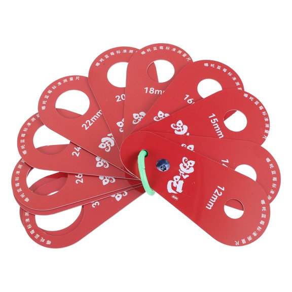 DEEPCRAFF Red Plastic Caliper Measuring Tool for Fruit Diameter and Size Measurement of Blueberry and Cherry