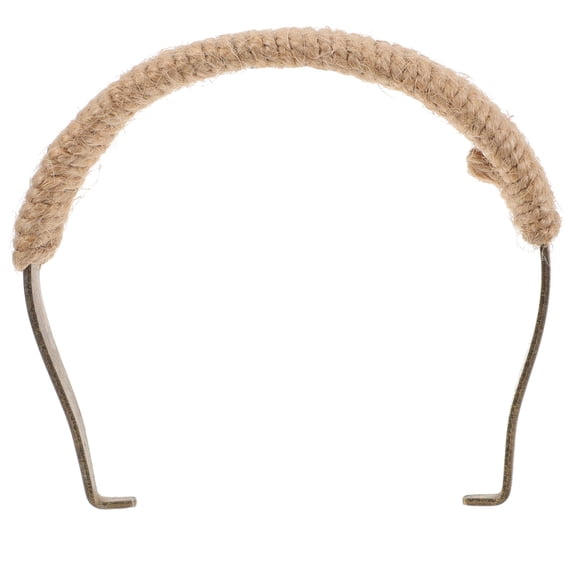 DEEPCRAFF Sturdy Metal and Rope Teapot Handle in Coffee Color, Anti-Scald Kitchen Accessory for Use