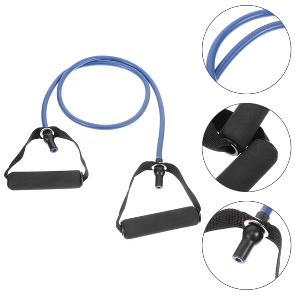 DEEPCRAFF Latex Workout Pull Rope with Ergonomic Handle for Muscle Exercise and Pilates